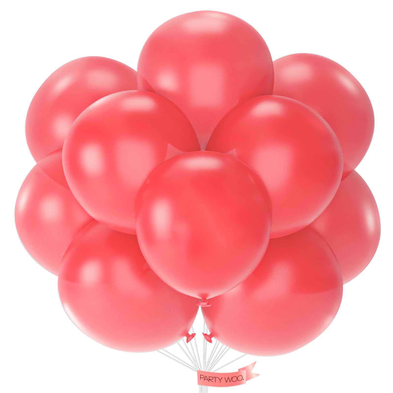 PartyWoo Pink Large Balloons 20 pcs 18 Inch Jumbo Matte Latex Balloons | Assorted Colors Balloon for Party Planners