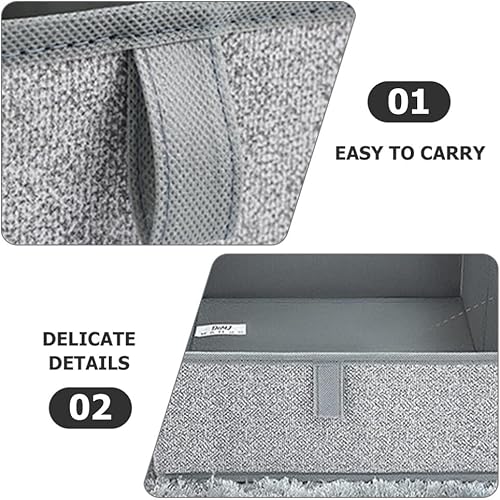 Miniatura 5 de Alipis Contenedor de almacenamiento trapezoidal de tela cesta plegable ropa interior organizador sujetador calcetines titular