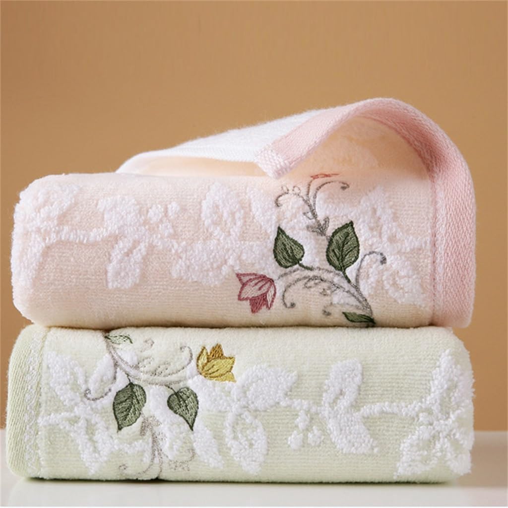Cotton Towels for Men and Women, Embroidered Towels for Men and Women, Hotel Towels, Soft Household Washcloths for