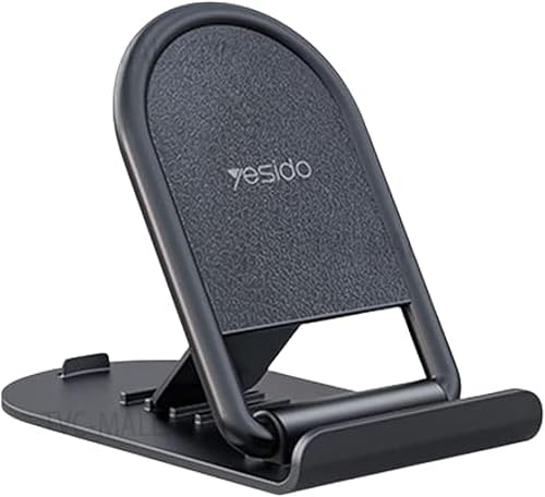 Yesido C141 Plastic Folding Phone Holder, Black/White