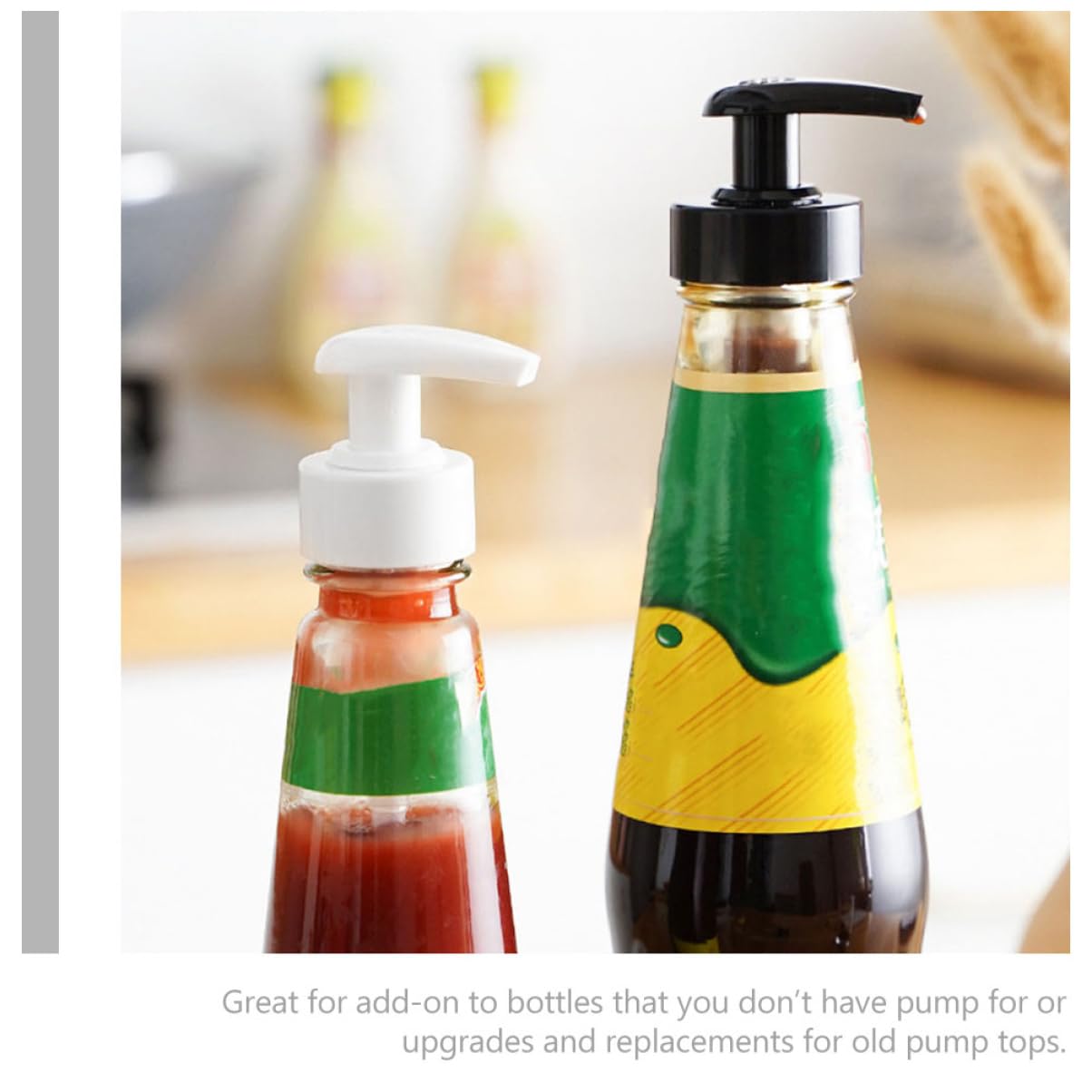 FOMIYES 24 Sets Ergonomic Oyster Sauce Squeeze Pump Bottles for Oil Sauce Dispenser