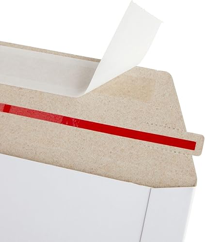 Miniatura 8 de Stockroom Plus Sobres de correo – 6 x 8 pulgadas, blancos, 100 unidades, planos, sobres de cartón resistente y sobres para fotos, documentos y