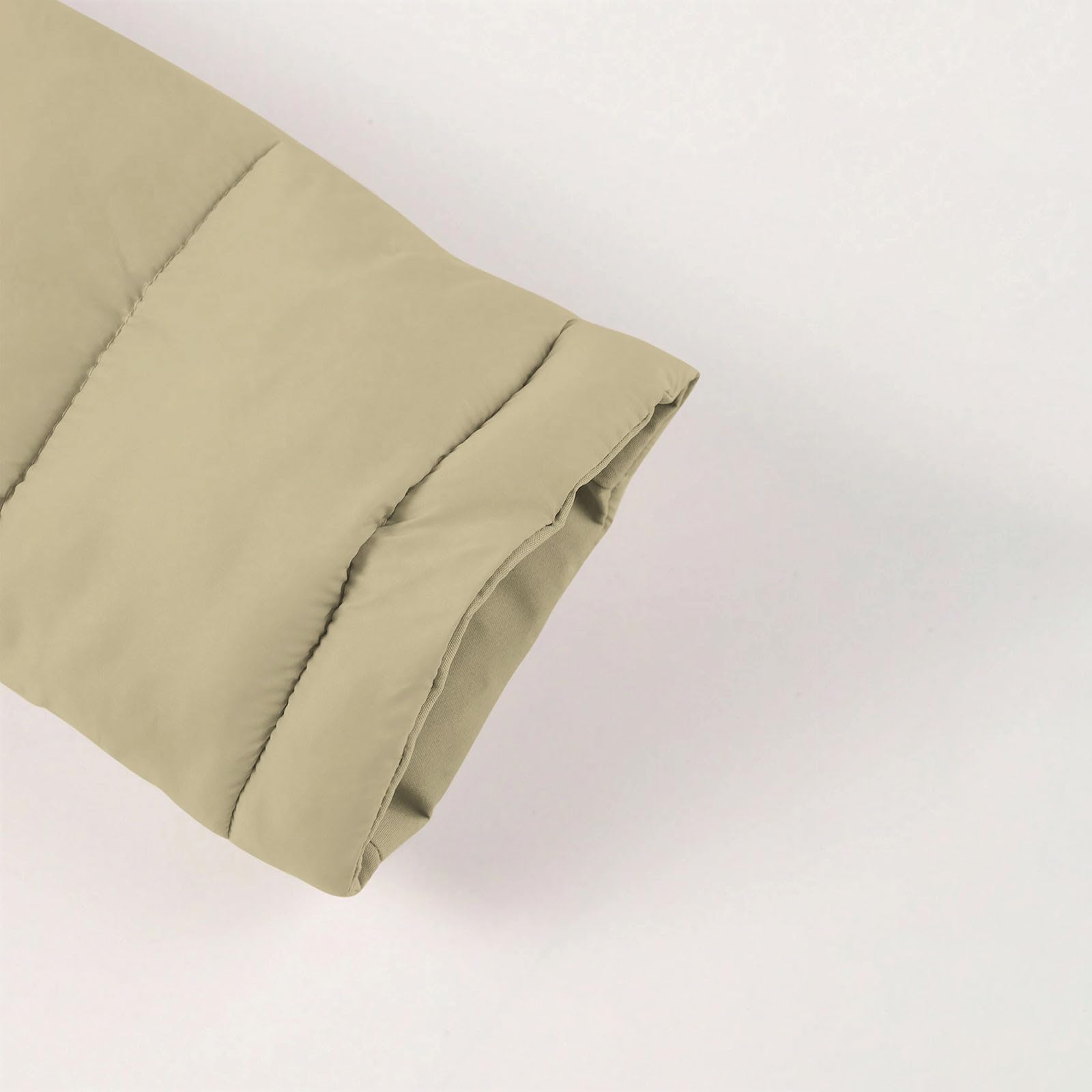Abrigo largo de invierno para mujer, chaqueta acolchada ligera con capucha, cremallera, resistente al viento, con bolsillos, longitud media, acolchada, parka térmica, abrigo para senderismo, escalada