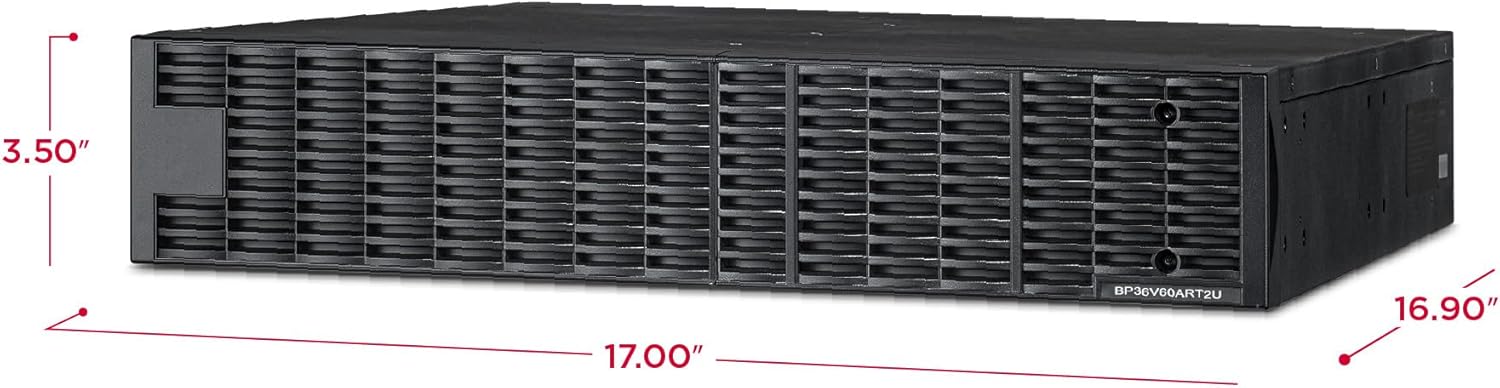 CyberPower BP36V60ART2U Extended Battery Module, 36V/60A, 2U Rack/Tower, UL Certified