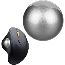 2024 Trackball 34mm/1.34" Trackball, Replacement Ball for Logitech M575, M570, MX Ergo, ELECOM, Kensington, Perixx and Other Compatible Trackball Mouse, Glossy - Grey
