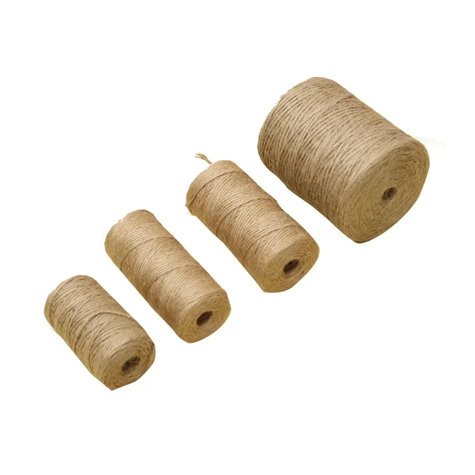 Twine 30/50/100Meters Vintage Jute Rope Cord String Twine Burlap Ribbon Crafts Sewing DIY Hemp Wedding Party Decoration(300M)