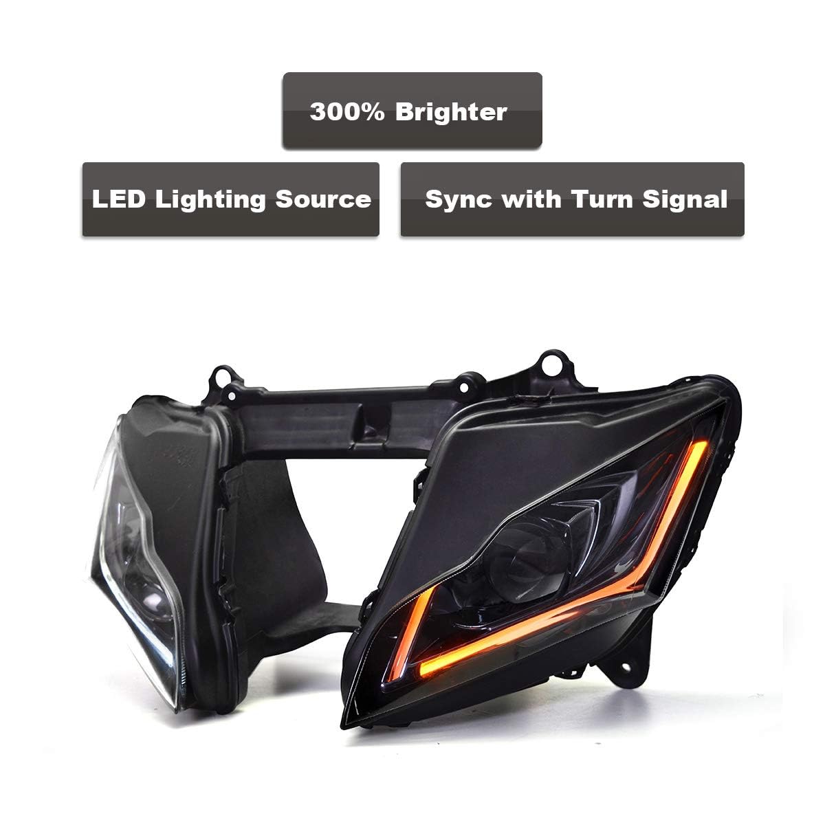 Amazon.com: KT Headlight Assembly for Ninja ZX-10R 2016-2020