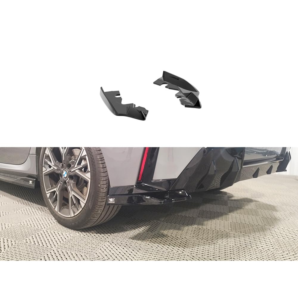 Stoßstangenschweller hinten (Ecken) kompatibel mit BMW 1er (F70) M-Sport exkl. M135 2024- (ABS Glanz schwarz)
