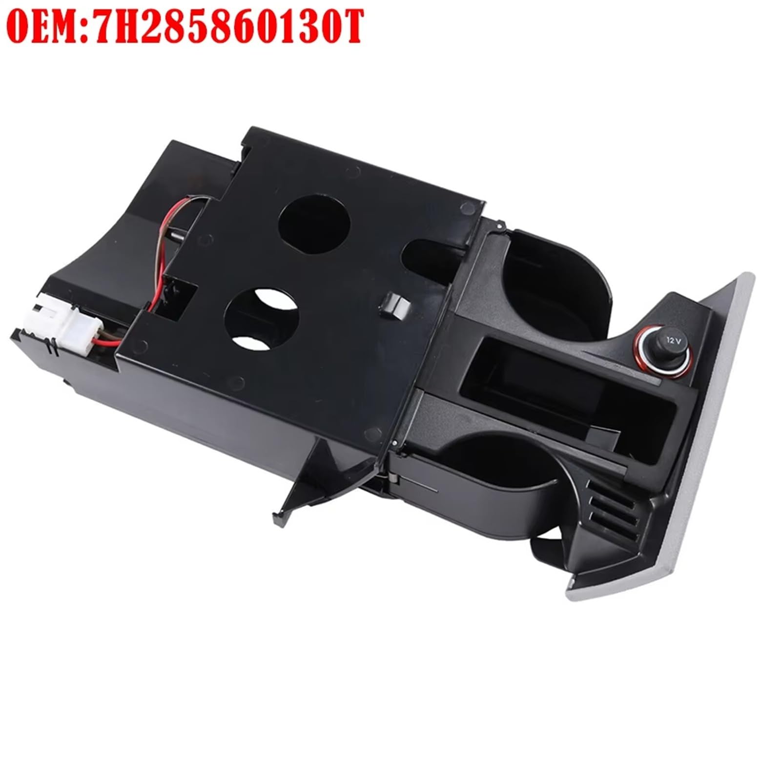 Compatibile Con T5 Per Transporter 2003-2017 Portabicchieri Con Guida A Destra Supporto Portamonete Per Tazza Dual Drink 7H285860130T Parti