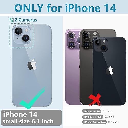 Miniatura 2 de Unitedtime - Funda magnética para iPhone 14 impermeable con protector de pantalla integrado, compatible con MagSafe a prueba de golpes, a prueba de