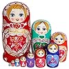 Ashley GAO 10 Stks/set Houten Russische Nesting Poppen Rusland Traditionele Matroesjka Poppen Verjaardag Kerstcadeau…