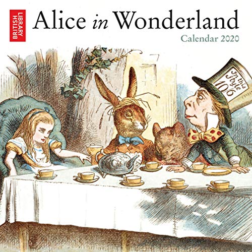 British Library - Alice in Wonderland Mini Wall calendar 2020 (Art Calendar)