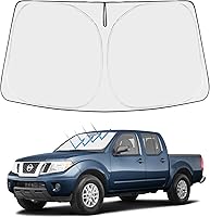 Vista 215 de Proadsy 2025 - Parasol para parabrisas actualizado con ajuste personalizado para Nissan Rogue 2014-2020, protector plegable de 4 capas