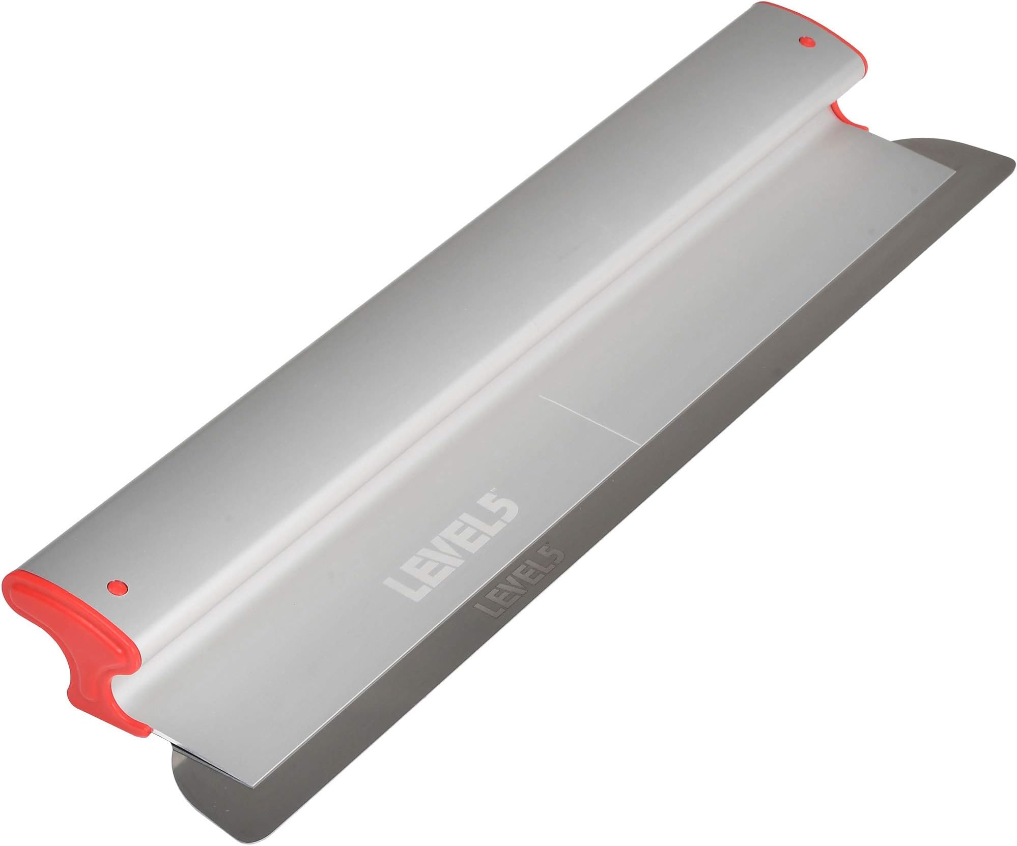 LEVEL5 24" Skimming Blade | Smoothing/Knock-Down Knife | Extruded Aluminum & European Stainless Steel Construction | High-Impact End Caps | Sheetrock Drywall Gyprock Wall-Board Plasterboard | 4-924