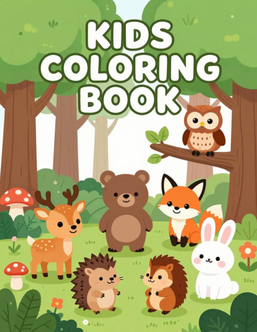 Animal Kingdom: A Fun Colouring Book for Kids Age 3 to 7