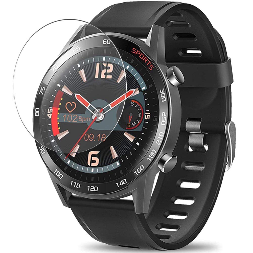 Vaxson 3-Pack Screen Protector, compatible with LCW T23 smartwatch Smart Watch, TPU Guard Film Protectors [ NOT Tempered Glass ]