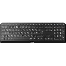 Philips SPK6407  ift Modlu 2.4GHz Bluetooth 3.0/5.0 Kablosuz Klavye, 111 Tu  T rk e Q, 3 Cihaza Kadar Ba lant , Tam Boyutlu, Numerik Tu  Tak ml , Siyah