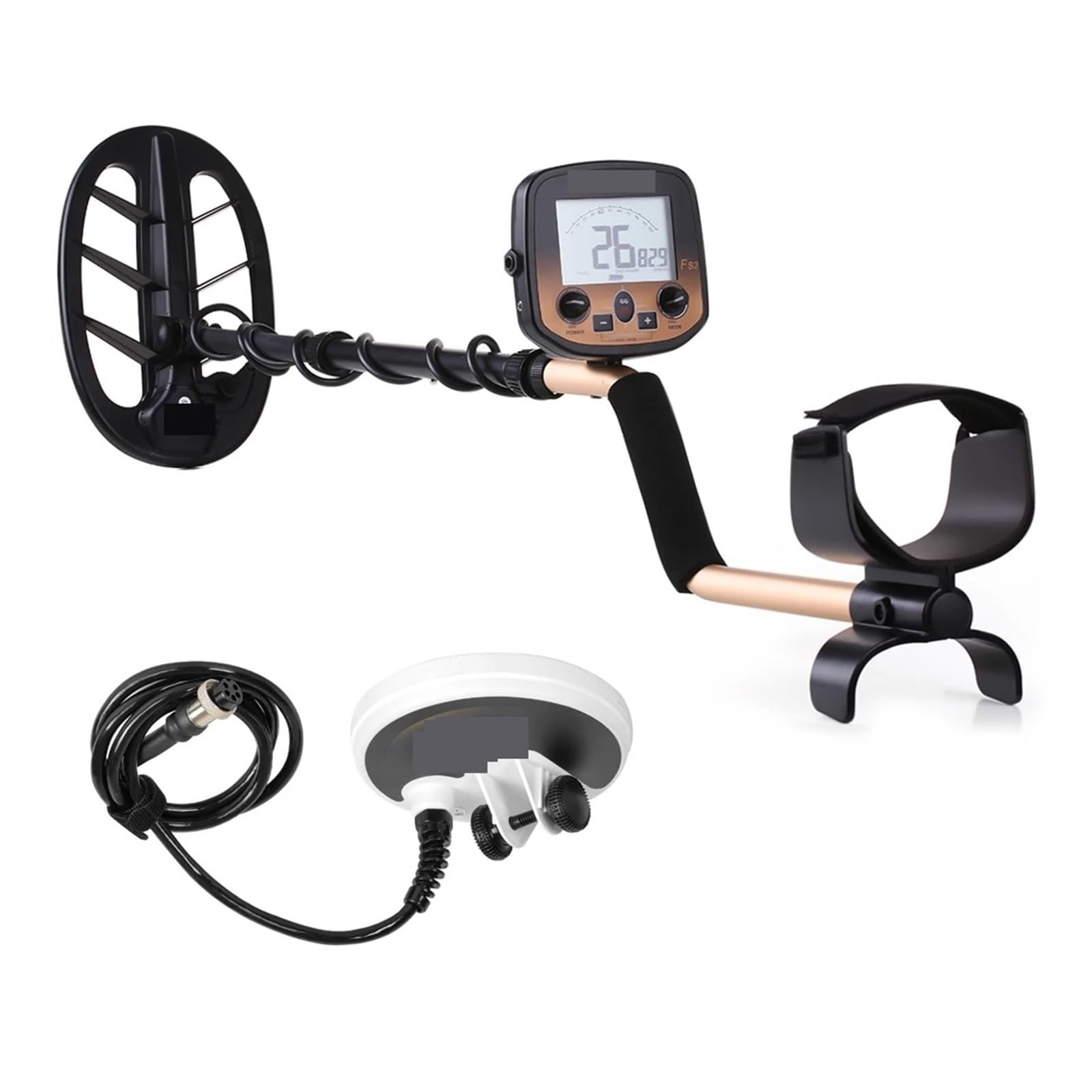 Metal Detector, Underground Metal Detector FS2 TX-850 Scanner Finder Gold Digger Treasure Hunter Pinpointer with Two Coils(with Two coils)