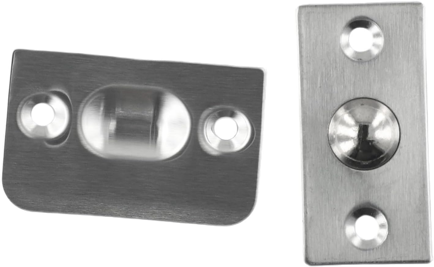 -Loaded Ball Catch Latch Wooden Cabinet Doors, Steel Door Top Bead with Screws, Invisible Door Hardware Closets, Wardrobes & Cupboards