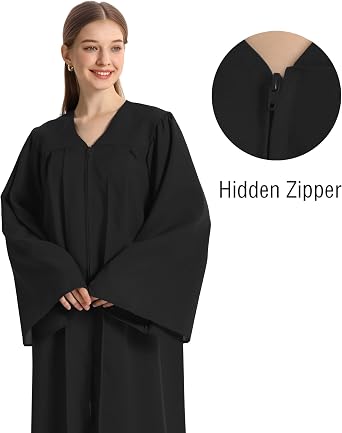Unisex Matte Choir Robe for Church baptism robes for water baptism,Graduation Gown Judge Pastor Robes