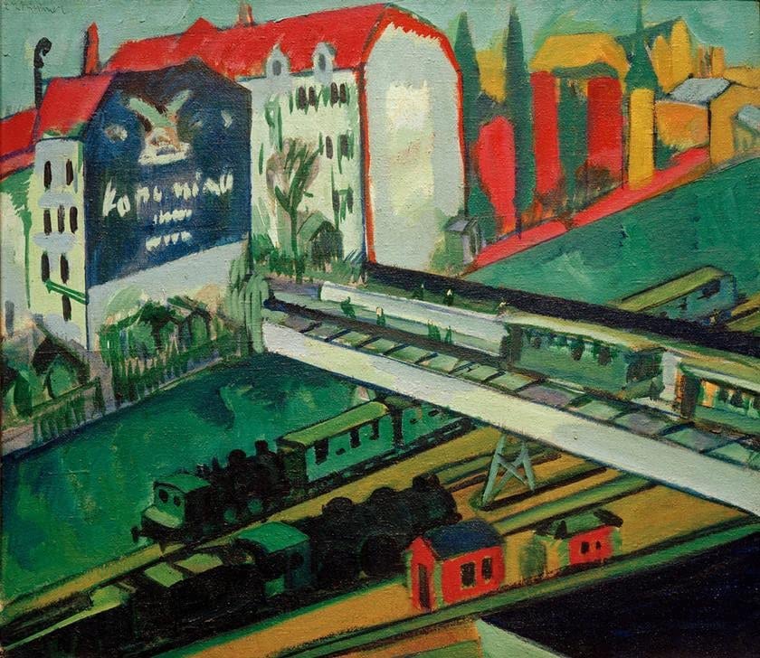 Poster sur toile de qualité musée Kirchner paysage Sertigtal sans cadre 50x70
