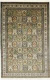 kaschmir seide teppich Knoten: ca.: 800000 / qm Nain Trading Kaschmir Reine Seide 305x193 Orientteppich Teppich Beige Handgeknüpft Indien