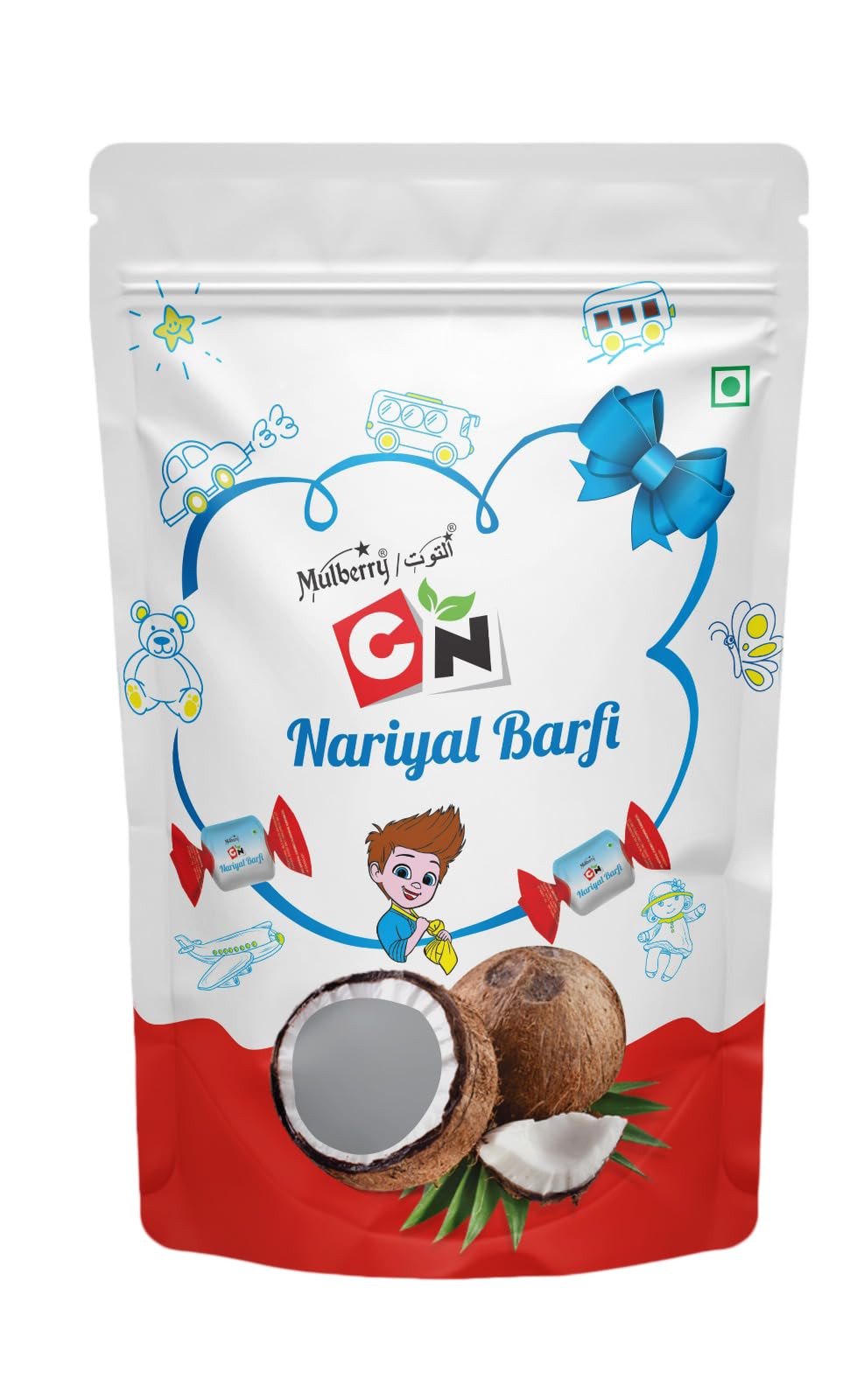 Mulberry Coconut Nariyal Barfii 600g | Delicious Individually Wrapped Coconut Flavor Toffees | Birthday Barfi Pack/Gift Pack | 600 gms (B0D6VYLW74) Amazon Price History, Amazon Price Tracker