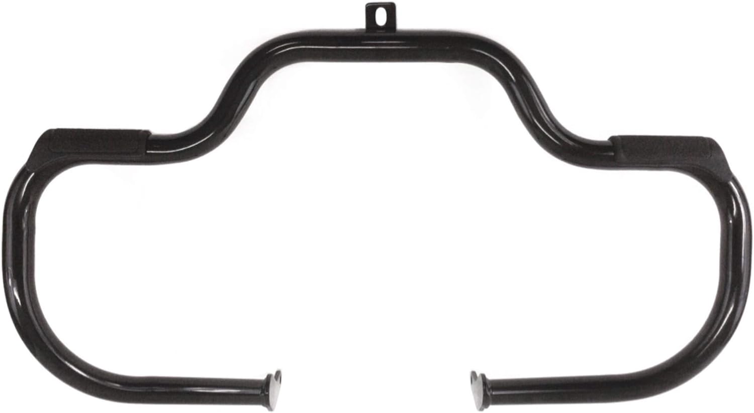 Engine Guard Mustache Highway Bars Crash Bar For Harley Davidson Heritage Softail FatBoy Springer Classic Deluxe Fat Boy S Convertible CVO Cross Bones Slim Years 2000-2017 Foot Rests RF BLACK 49440-10