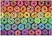 Rainbow Donut Jigsaw Puzzle - Amazing Colorful and Delicious Looking Doughnut Puzzle. Not Really Difficult Donuts Puzzle 1000 Pieces for Adults Bright Colors and Sprinkles.