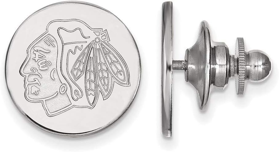 Chicago Blackhawks Lapel Pin (14k White Gold)