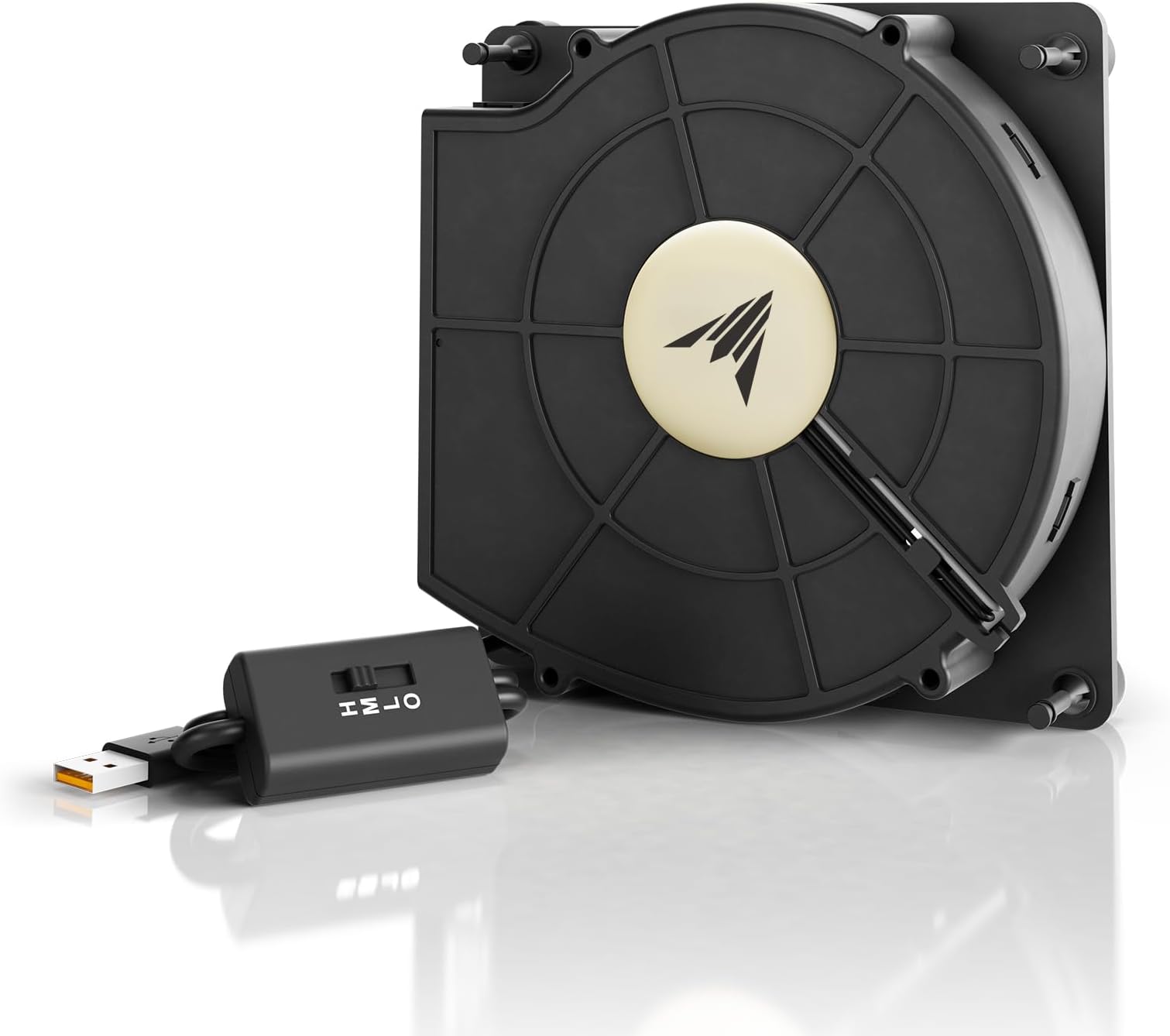 AC Infinity MULTIFAN S2, Quiet 120mm USB Blower Fan with Speed Control, for Receiver DVR Xbox Modem AV Cabinet Cooling