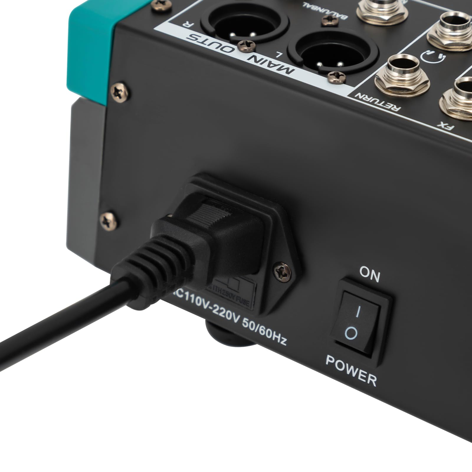 Audio-Mischpult, 8 Kanal Stereo Live Mischpulte, Audio Mixer Profi Musik Mixer, DJ Mischer Board Karaoke Mischpult Audio, Bluetooth USB