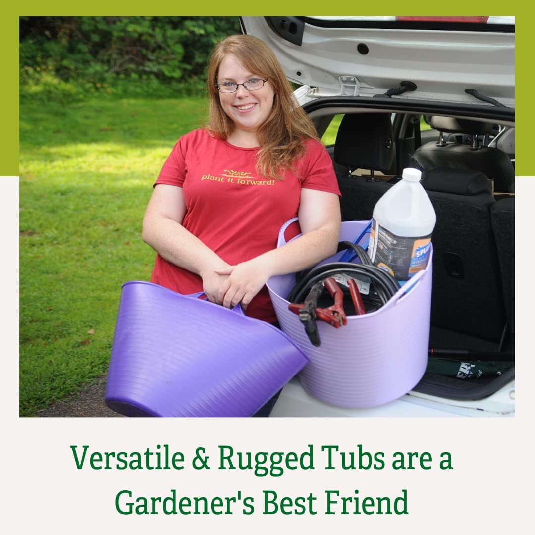 Large Purple Polyethylene Garden Harvest Tub