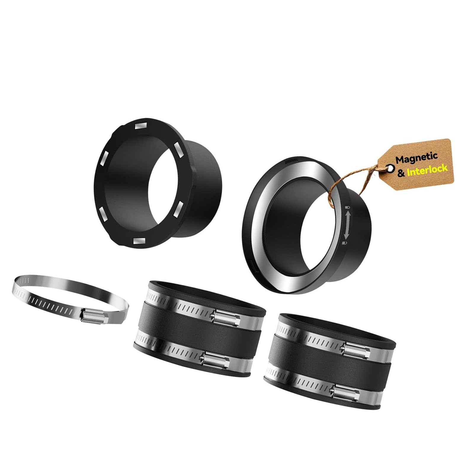 Laikoutd Multi Functional Collector Adapter Pack For Effective Workshop Cleaning Good Efficiency Hose Fitting