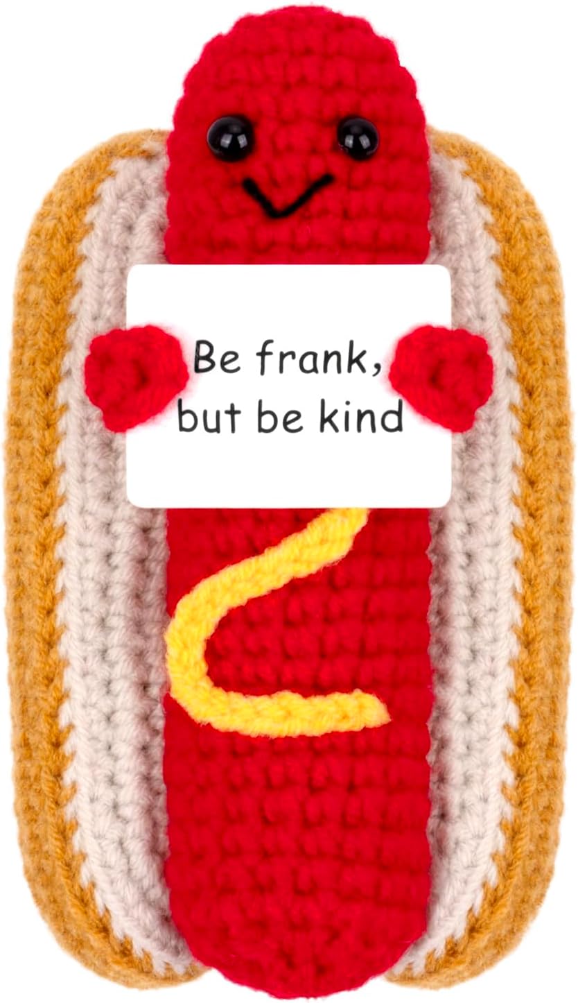 Cheerful Hot Dog Plush Toy & Crocheted Potato Gifts for Joy Cheerful Hot Dog Plush Toy & Crocheted Potato Gifts for Joy