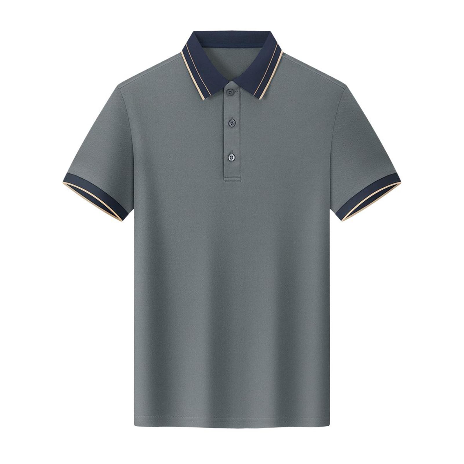 Męskie koszulki polo z klapą slim fit z krótkim rękawem dopasowane topy