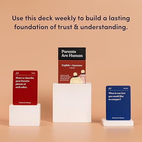 Miniatura 8 de Parents Are Human Un juego de cartas bilingüe para generar conversaciones profundas entre tú y tus seres queridos edición inglesa  japonesa