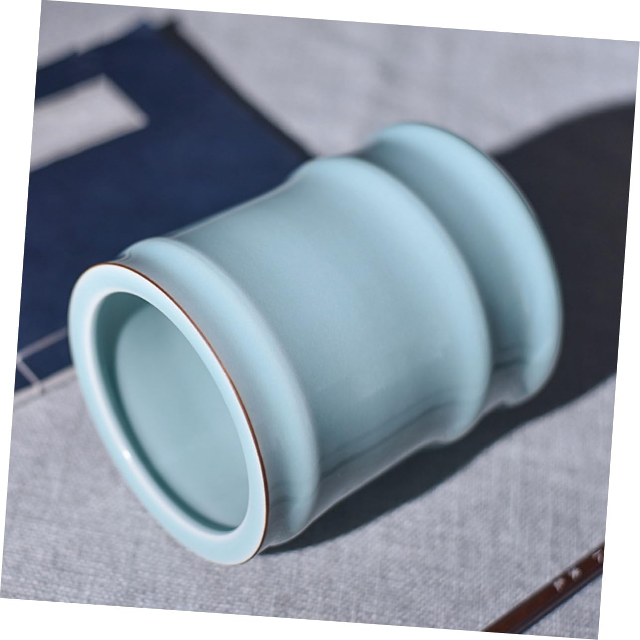 Stiftehalter aus Keramik, Zylindrisch, Groß, Elegant für Schreibtisch