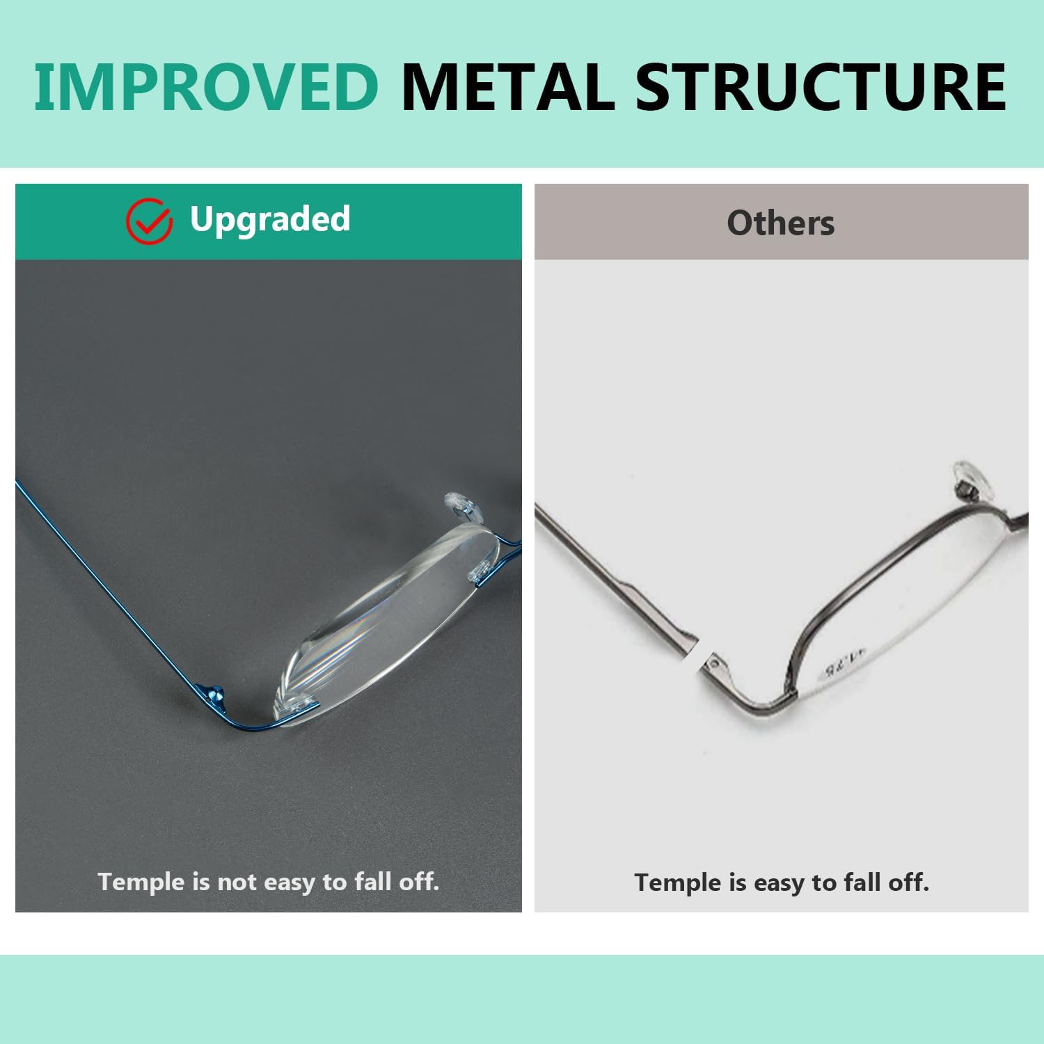 Eyekepper Ladies Frameless Reading Glasses - Lightweight Rimless Readers for Women