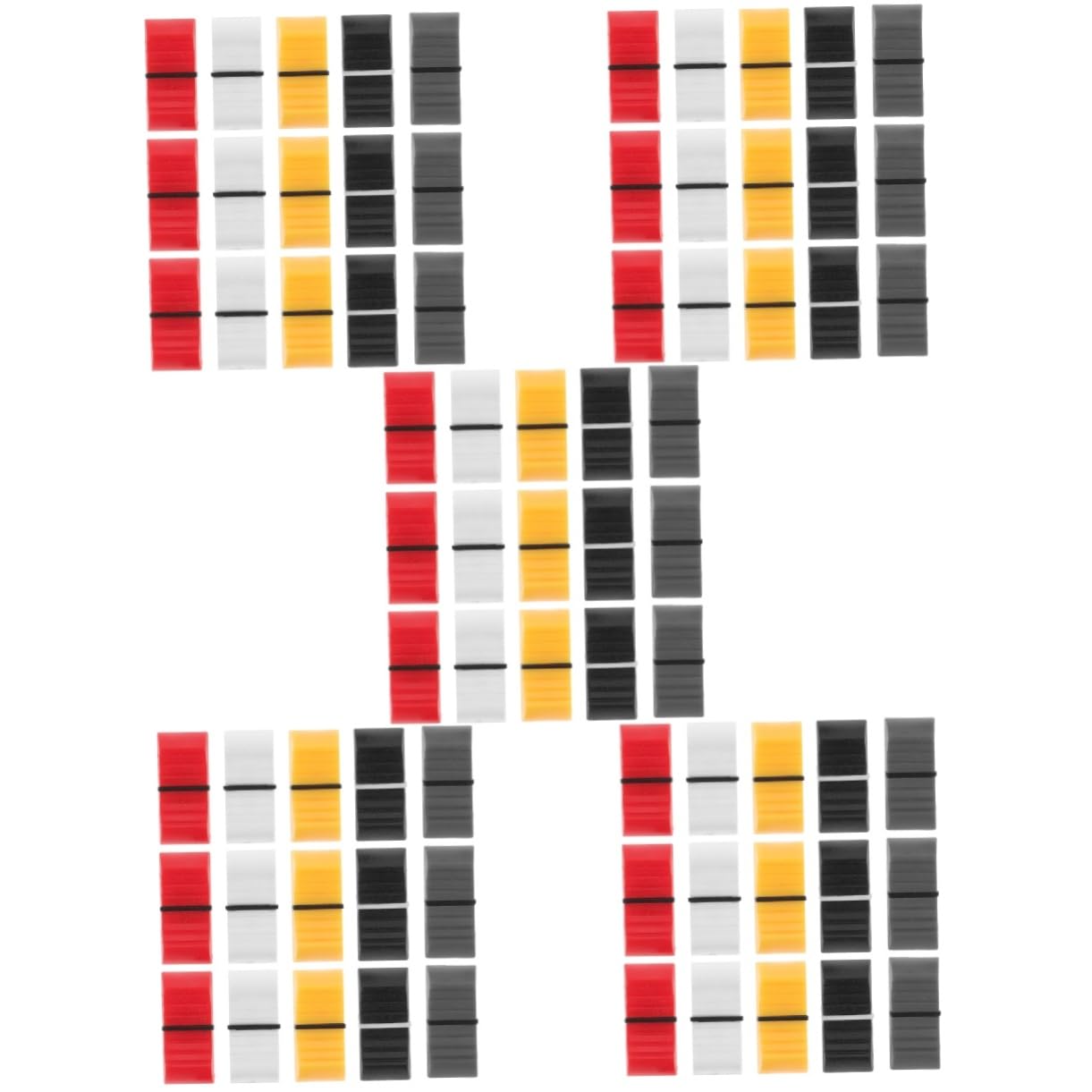 Toyvian 250pièces Caps De Remplacement Pour Glissières De Console De Mixage Accessoires De Panneau Sonore Pour Dj Et Équipement Audio