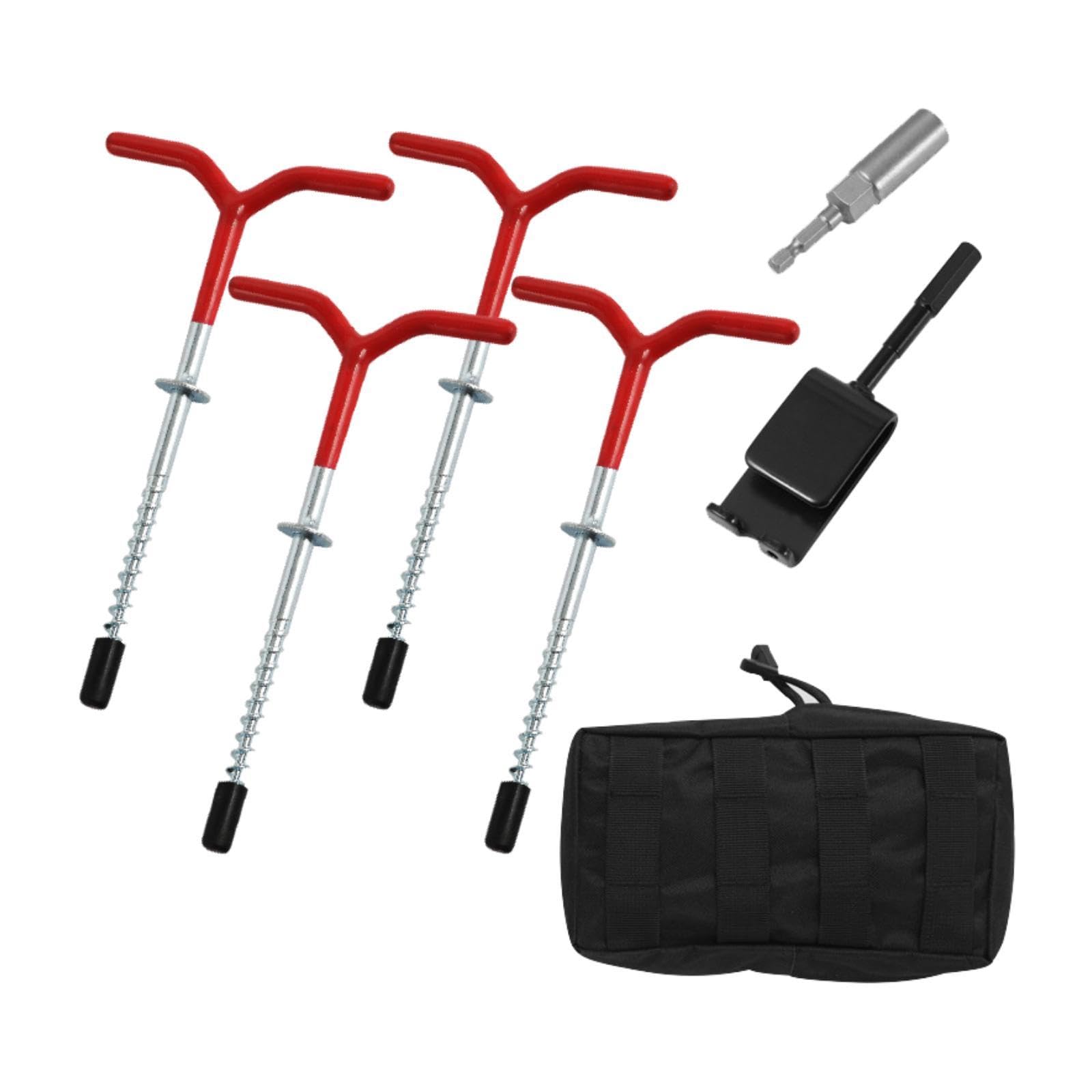 TRENDYNEST 4 Pieces Ice Anchor Drill Adapter Practical Ground Nails Ice Fishing Anchors with Socket | Ice Fishing Accessories | Fishing Equipment-image-12