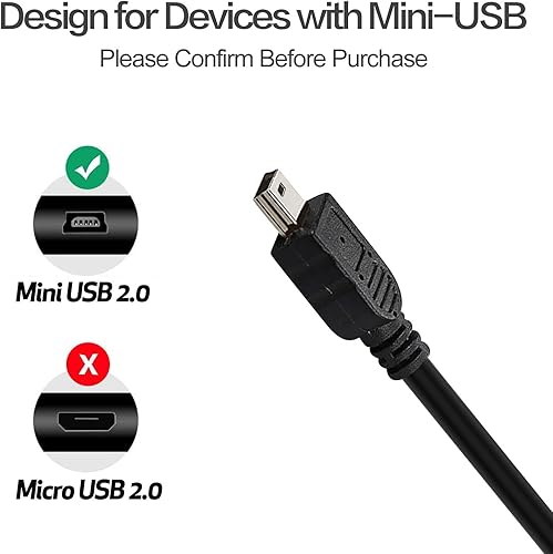 Miniatura 4 de USB2-A-MB-25ST, cable USB 2.0 A a Mini B de 5 pines USB de 25 pies