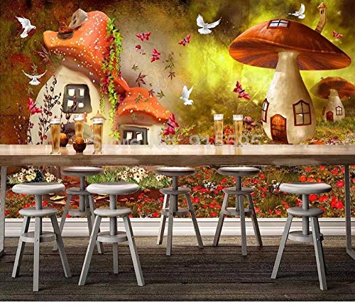Papier peint photo 3D champignon impression murale haute définition