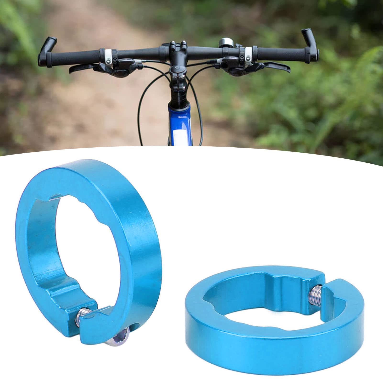 Fahrradgriff Sicherungsringe - 4 Stück Aluminium Ringe 22,2mm Für MTB Und Rennrad