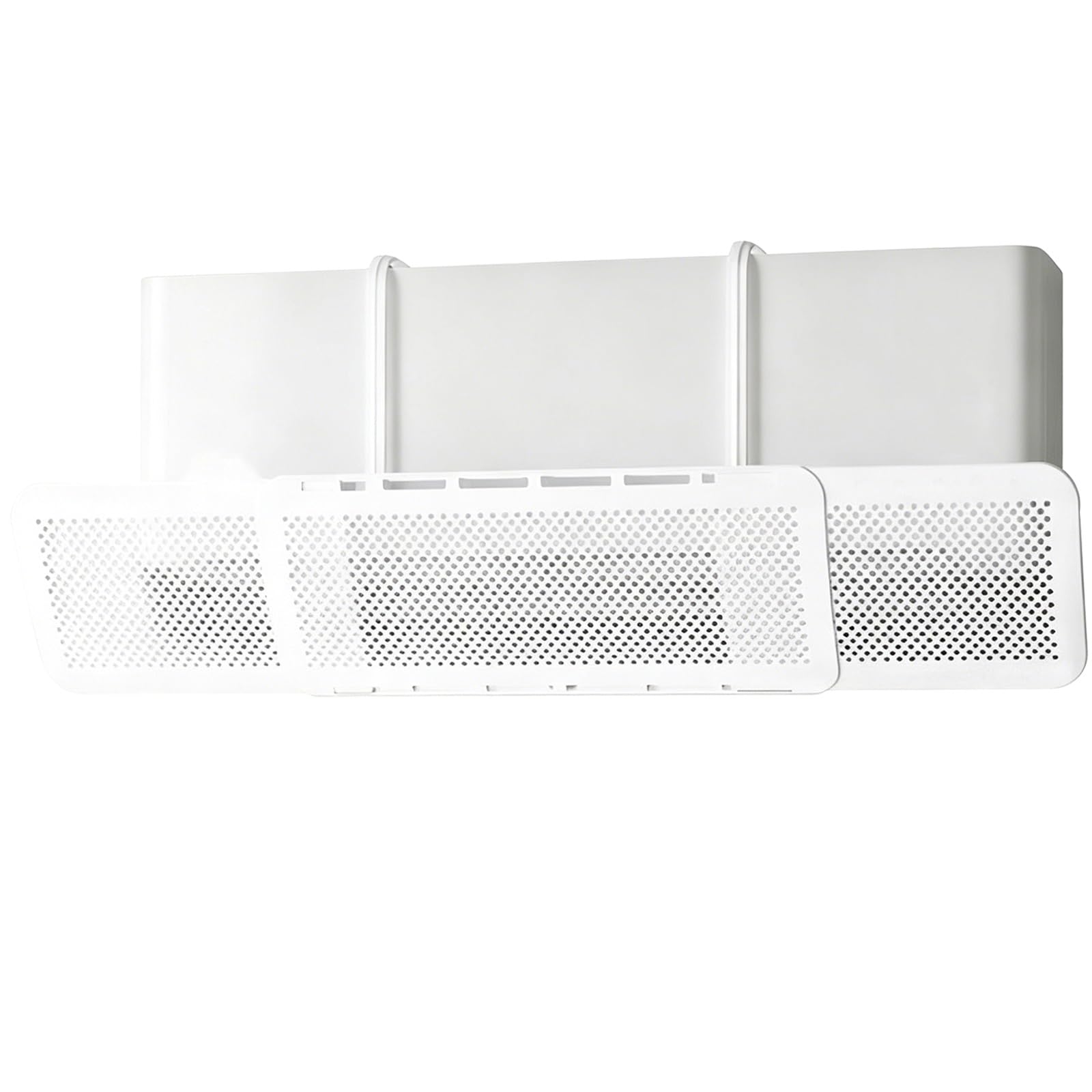 YUE JJXN Wall Mounted AC Deflector, 23.3-38.6in Adjustable Air Conditioner Deflector No Drill Redirectorfor Home Office Bedroom