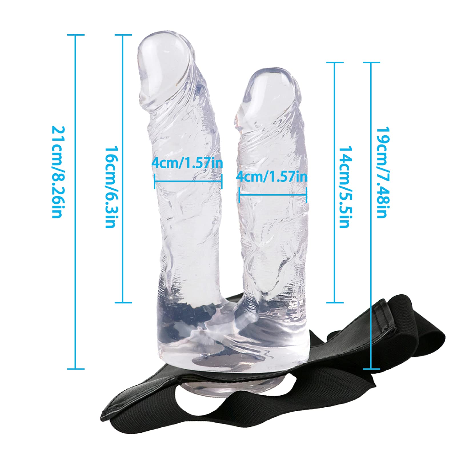 -Ś-Ëx Ť-Øyș Ġøđëmịché Soins de Santé Intimes Pour Femmes Pantalon Durable À Double Extrémité Couleur Transparente