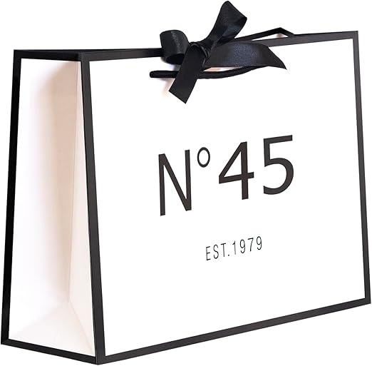 50th Birthday Gift Bag - Vintage Style Large Paper Bag For 1974 Birth Year