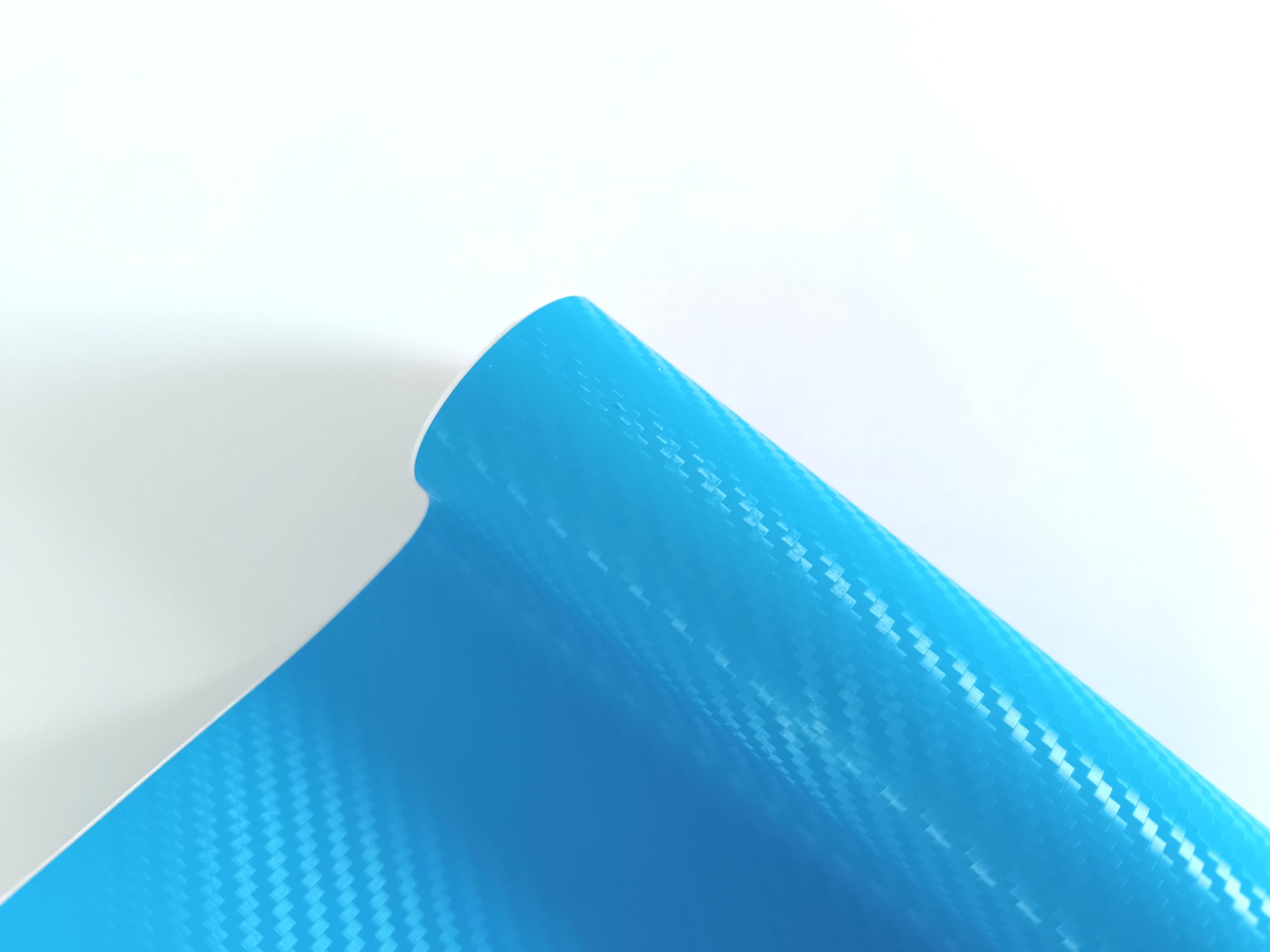 Générique Film covering carbone bleu clair 152 x 100 cm vinyle thermoformable et adhésif