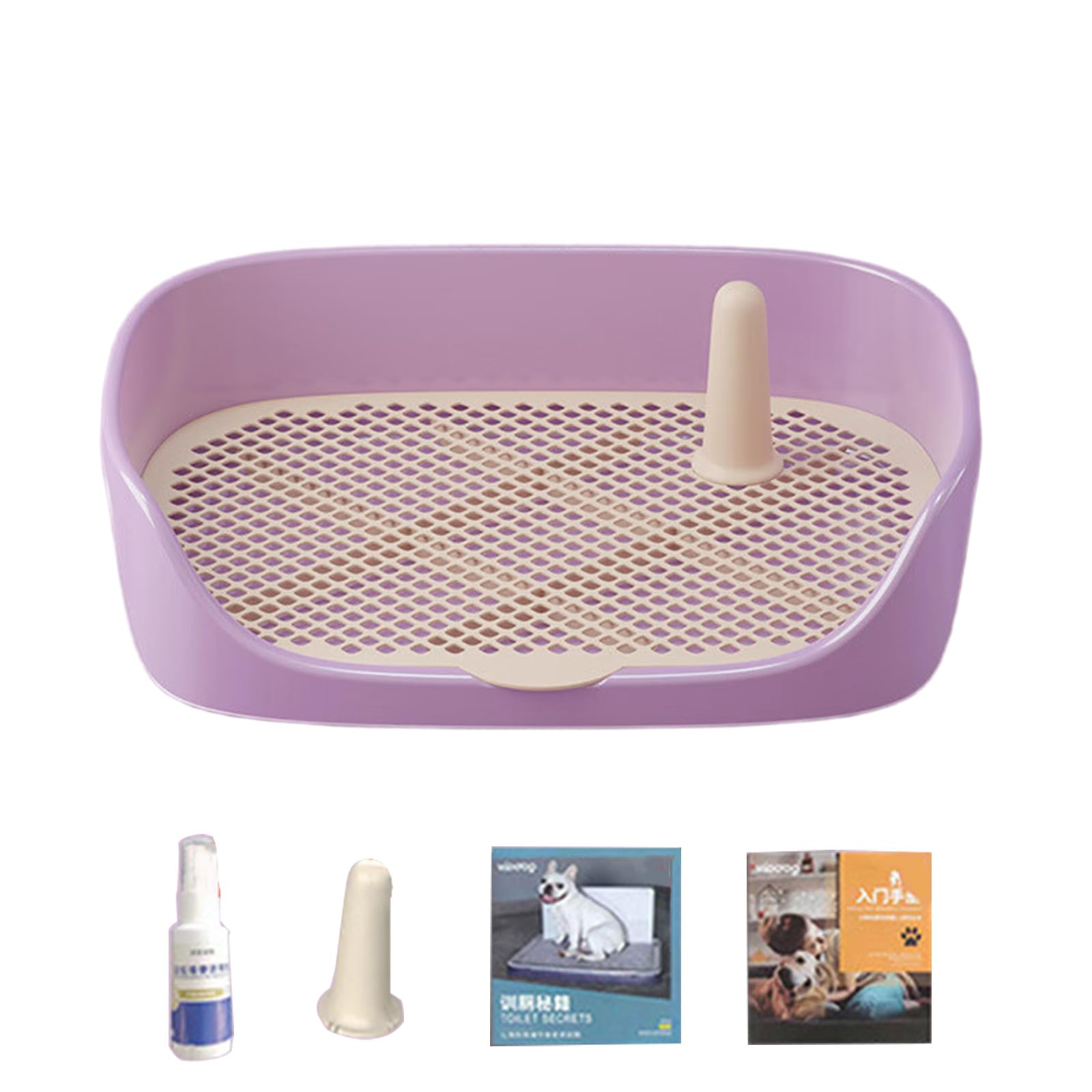 MICFENY Space Saving Dog Toilet With NonSlip Design Easy Breeds Bathroom For Small Pet Potty Training Device