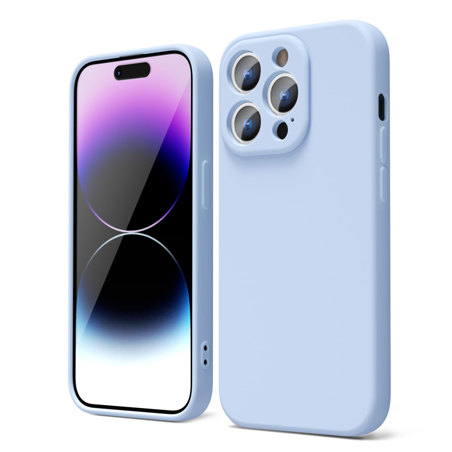 oakxco for iPhone 16 Pro Max Case Liquid Silicone, Soft Rubber Gel Elegant Aesthetic Basic Simple Cover, Cute Thin Slim TPU Matte Solid Color Plain Smooth Case for Women Girl, Light Pink — view 1738